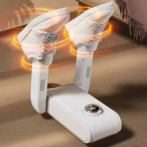Ultimate 360° Digital Shoe Dryer – Fast Drying, Temperature Control, Portable & Smart Design for All Shoe Types!
