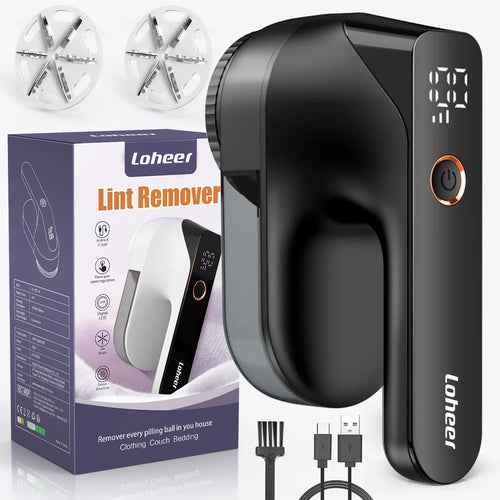 Fabric Shaver, Electric Lint Remover, Lint Shaver, Sweater Defuzzer with LED Display