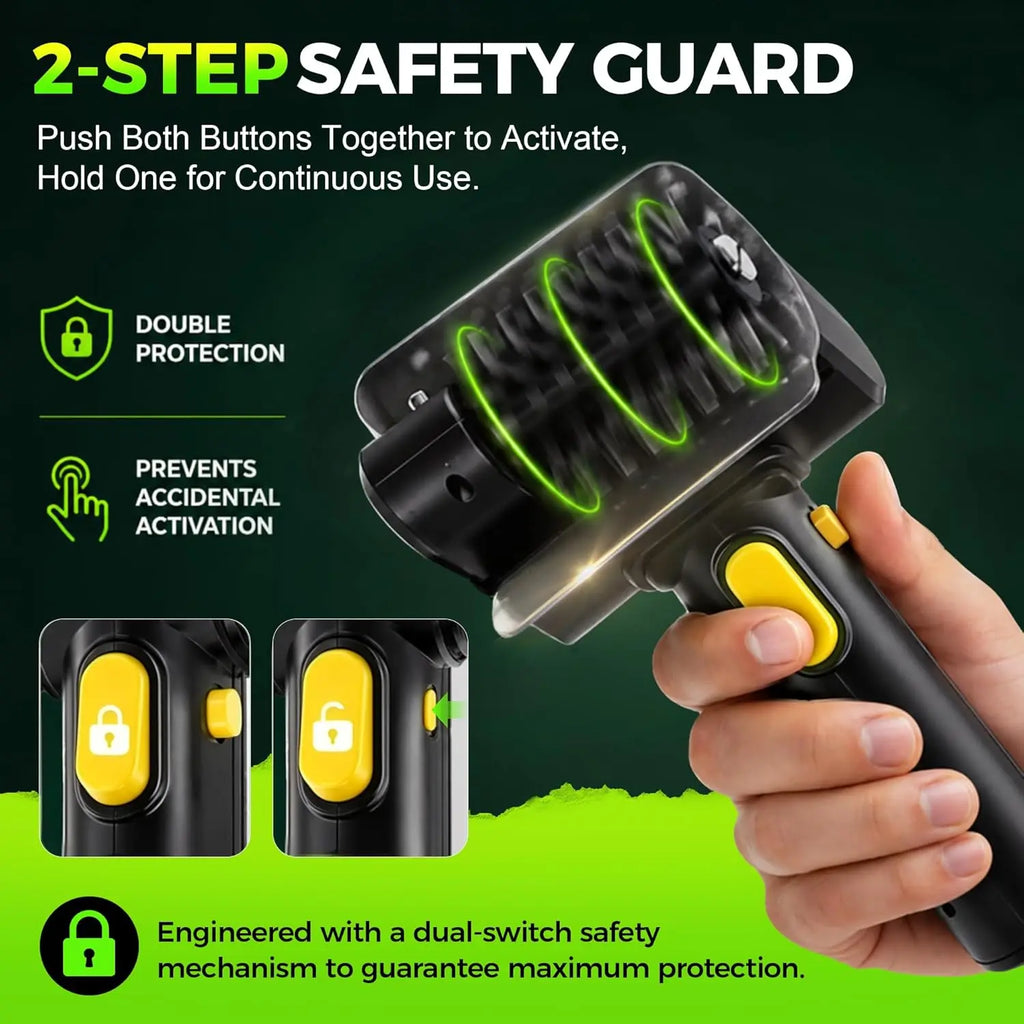 Cordless USB Rechargeable Electric BBQ Cleaning Brush - High Speed Motor, Heavy-Duty Stainless Steel Bristles, Replaceable Detachable Head, Automatic Grate Cleaner, Scouring Pad, Scratch-Resistant Gloves, Grilling Accessories for Fathers, Husbands, Utensi